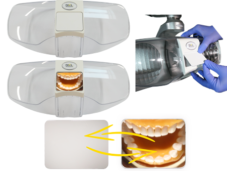 Cache de protection blanc avec miroir pour lampe LED.light